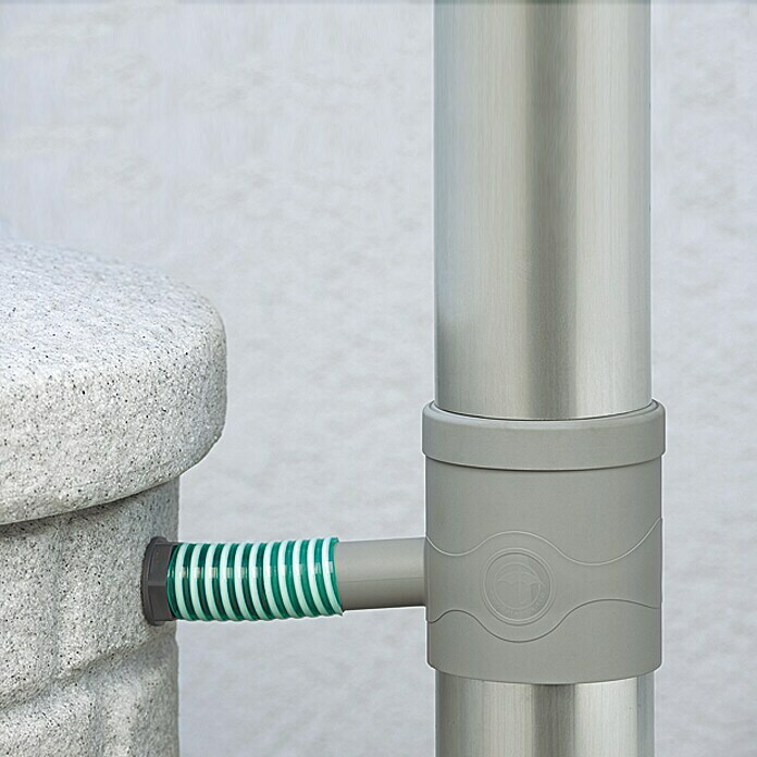 3P Technik Regensammler mit Filter (Grobfilter, Grau, Größe Anschluss: 32 mm)