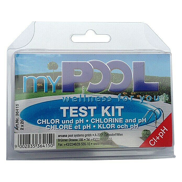 myPool Set za testiranje vode pH/klor 
