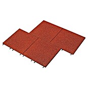 Fallschutzmatte (Rot, 50 x 50 x 3 cm)