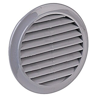 Air-Circle Okrugla ventilacijska rešetka (Sive boje, Promjer spojnog dijela: 100 mm, S mrežom za muhe)