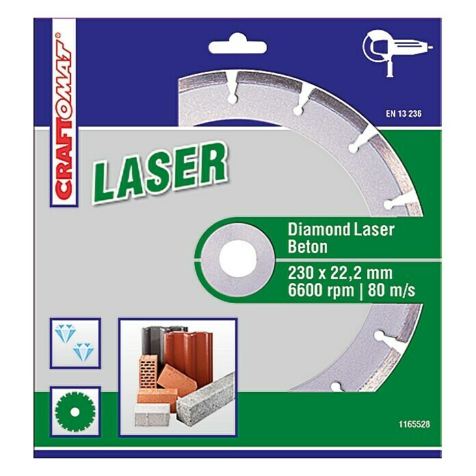 Craftomat Diamant-Trennscheibe Laser 