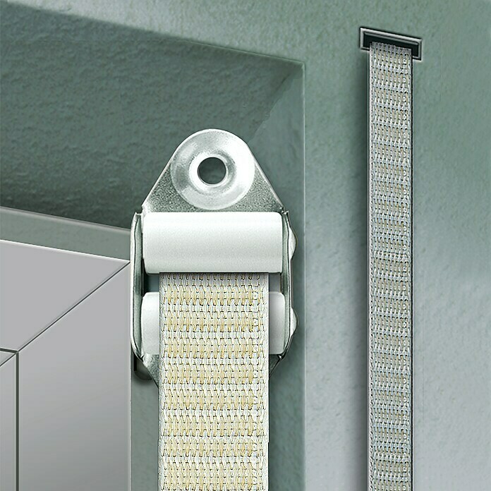 Schellenberg Doppelleiterrolle Standard Maxi (Gurtbreite: 23 mm, Geeignet für: Rollladen-Maxi-Systeme, Weiß)