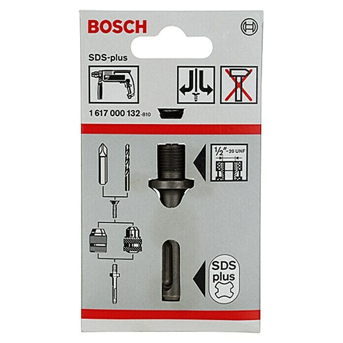 Bosch SDS-plus adapter (SDS Plus, Opname: ½″ draad)