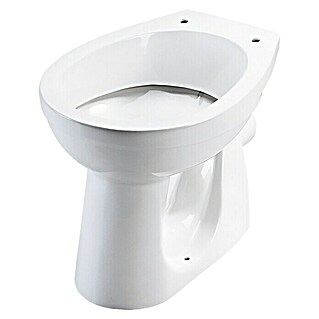 Stand-WC Weiß Tiefspüler Abgang waagerecht Toilette Klo WC Stehend Badmöbel NEU 