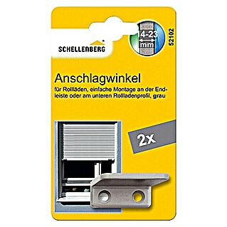 Schellenberg Anschlagwinkel (38 x 31 x 15 mm, Grau, Inhalt: 2 Stk.)