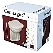 Camargue Staand toiletset Plus 100 (Met spoelrand, Uitlaat toilet: Loodrecht, Wit)