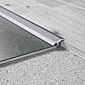 LOGOCLIC Übergangsprofil (Edelstahl matt, 0,9 m x 30 mm, Montageart: Schrauben)