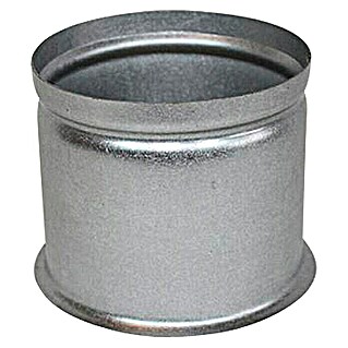 Spojnica za dimnjake (Promjer: 80 mm, Vruće aluminirano, Srebrnosive boje)