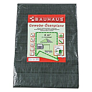BAUHAUS Lona textil con ojales (3 x 2 m, 140 g/m², Plástico)