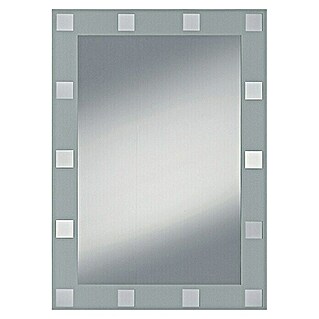Kristall-Form Ogledalo s otiskom (Srebrne boje, 50 x 70 cm)
