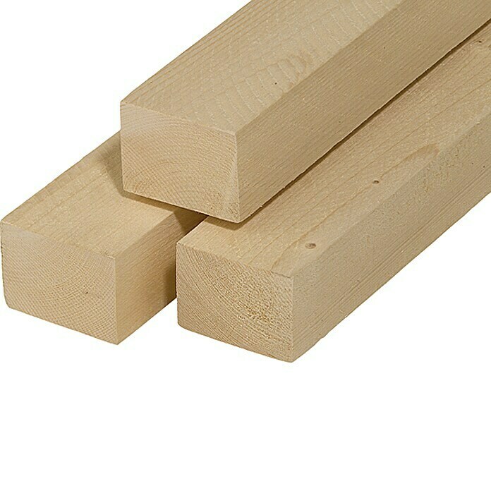 1 Stück Rahmenholz Fichte H/B/L saegerau 98mm x 98mm x 2000mm Holz Carport Zaun 