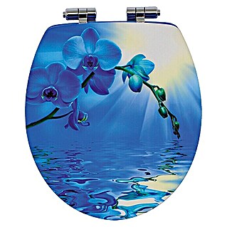 Poseidon WC daska Blue Lagoon (Samospuštajuća, MDF, Plave boje)