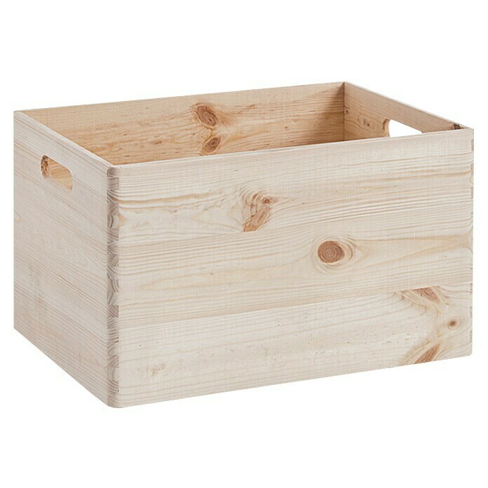 Drvena kutija (D x Š x V: 40 x 30 x 24 cm, L, Crnogorično drvo)