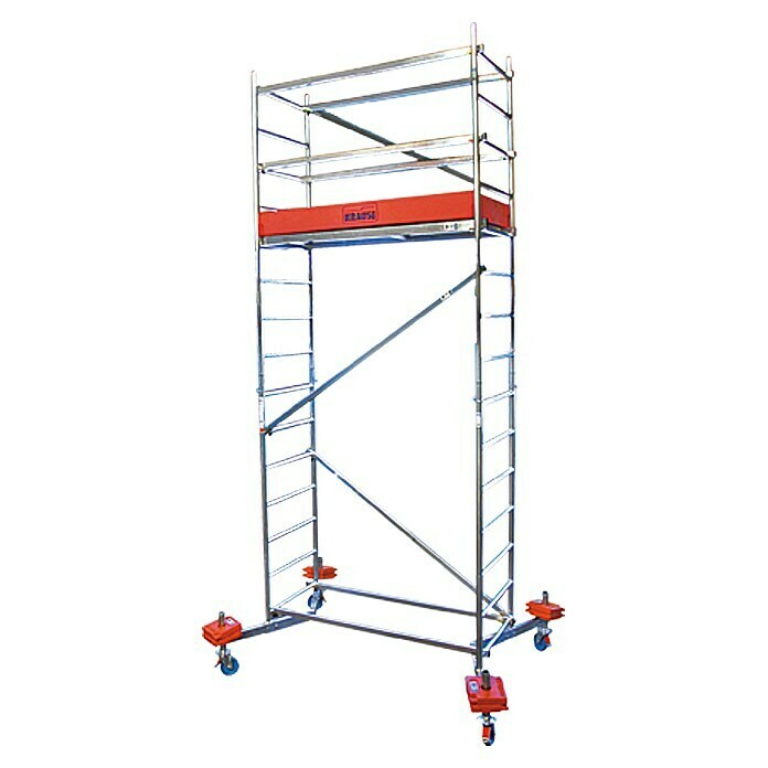 Krause ClimTec Ampliación de andamio 1ª extensión (Altura de trabajo: 5 m, Capacidad de carga plataforma: 180 kg, Tamaño de plataforma: 0,9 m²)