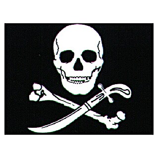 Flagge (Pirat, 45 x 30 cm, Spunpolyester)