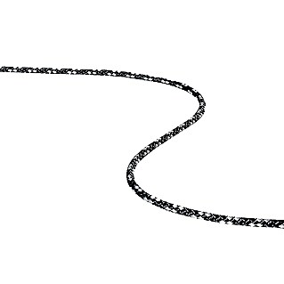 Robline Uže po metraži 8-Plaited-Dinghy (5 mm, Crne-srebrne boje, Poliester)