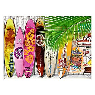 Cuadro Tabla Surf Colores (Tablas de surf, An x Al: 70 x 50 cm)