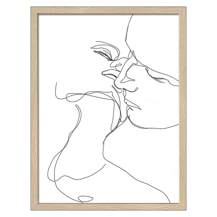 ProArt Gerahmtes Bild Sketch Faces II (B x H: 33 x 43 cm)