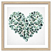 ProArt Gerahmtes Bild Eukalyptus Heart (B x H: 33 x 33 cm)