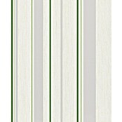 Rasch Rock'n Rolle Vliestapete Stripes (Grün, Streifen, 10,05 x 0,53 m)