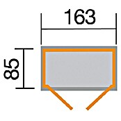 Weka Geräteschrank 361 (85 x 163 x 190 cm, Natur)