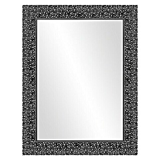 Espejo de pared Milán (65,5 x 85,5 cm, Negro/Gris)