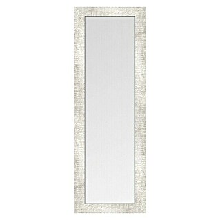 Espejo de pared Stone (38 x 140 cm, Blanco)