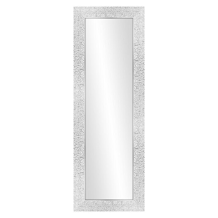 Espejo de pared Milán (54 x 156 cm, Blanco/gris)