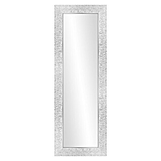 Espejo de pared Milán (53,5 x 155,5 cm, Blanco/gris)