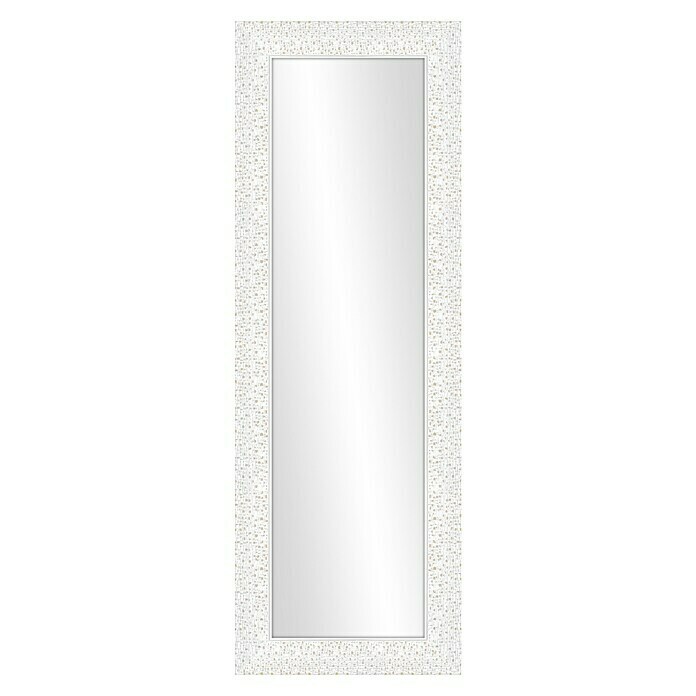 Espejo de pared Milán (54 x 156 cm, Blanco/Dorado)