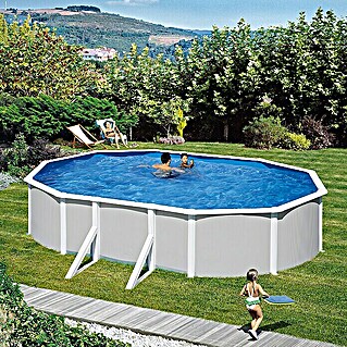 myPool Pool-Set Feeling (730 x 375 x 132 cm, 28 000 l, Grau)