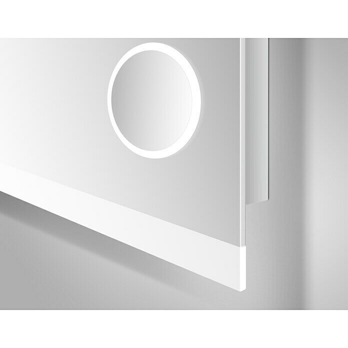 LED-Lichtspiegel Silver Shine 2.0 (120 x 70 cm, Touchsensor)