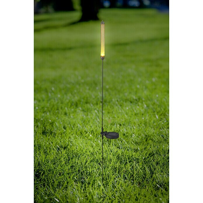 BAUHAUS LED-Solar-Dekoleuchte (3 Stk., Schwarz, Höhe: 107 cm)