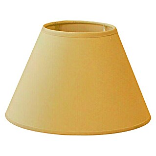 Idp Lampshades Pantalla de lámpara Empire (Ø x Al: 20 x 13 cm, Mostaza, Algodón, Redonda)