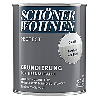 SCHÖNER WOHNEN-Farbe Protect Grundierung für Eisenmetalle (Grau, 750 ml)