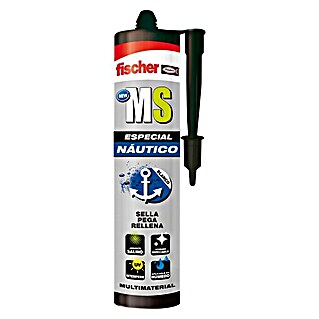 Fischer Adhesivo y sellador MS Náutico (Blanco, 290 ml)