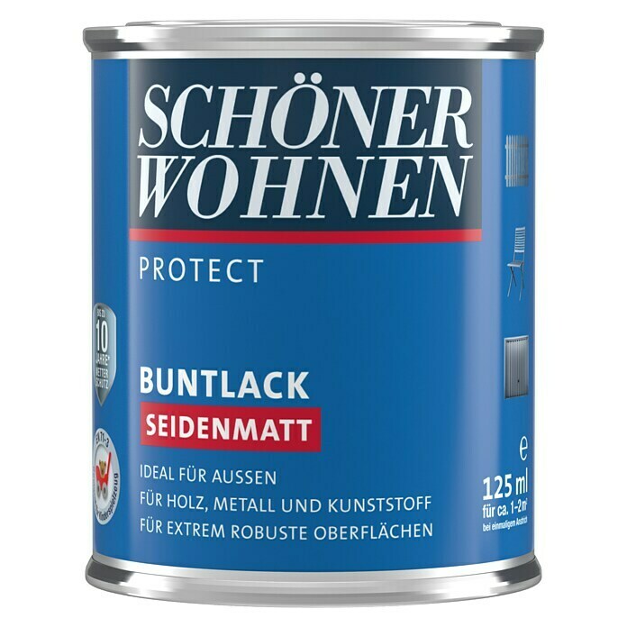 Schöner Wohnen ProfiDur Buntlack (Anthrazitgrau, 125 ml, Seidenmatt)