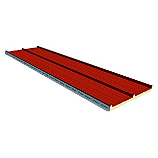 Isopan Panel de sándwich  aislante Isotego Rojo (3 x 1 m)