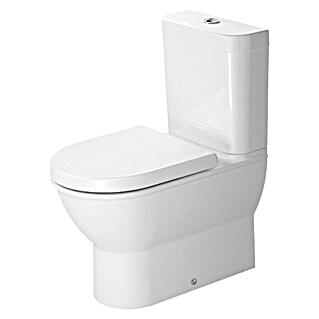 Duravit Darling New Stand-WC-Kombination (Mit Spülrand, Mit schmutzabweisender Glasur, Spülform: Tief, WC Abgang: Senkrecht, Weiß)