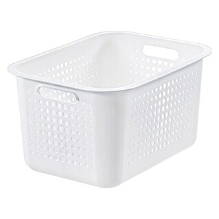 SmartStore Caja de almacenaje Basket Recycled 20 (L x An x Al: 37 x 28 x 20 cm, Blanco)