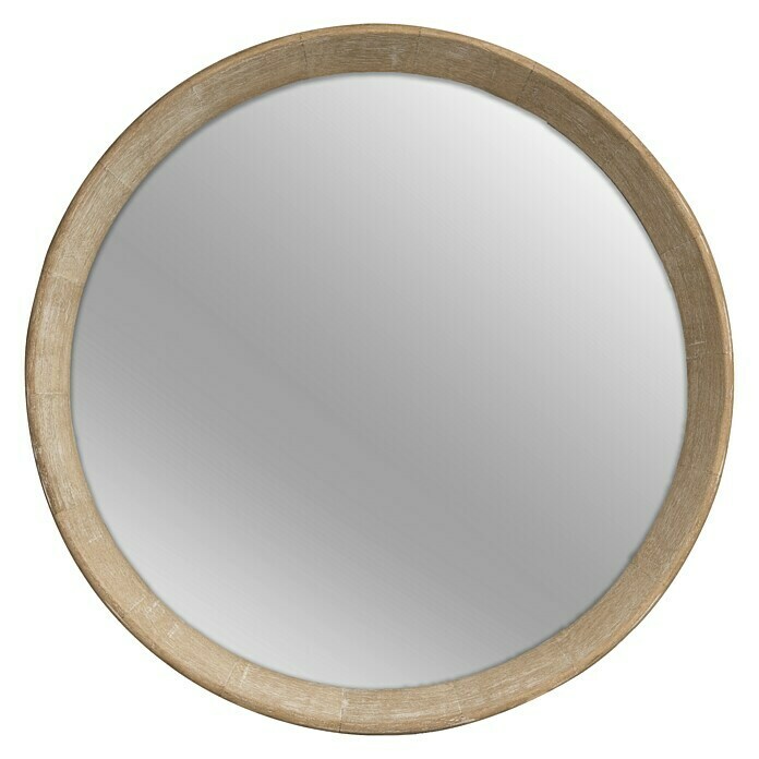 Spiegel rund Luna (Durchmesser: 40 cm, Natur)