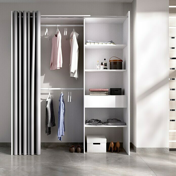 Mueble vestidor Suit (L x An x Al: 50 x 160 x 205 cm, Melamina, Blanco)