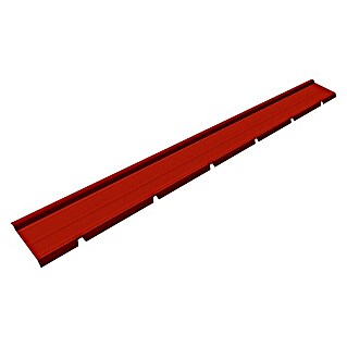 Isopan Cumbrera de placa Isotego (Rojo, Largo: 4 m)