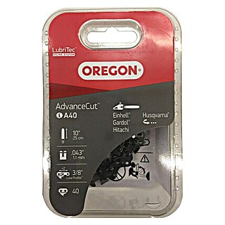 Oregon Sägekette (Schnittlänge: 25 cm, Treibglieder: 40, Nutbreite: 1,1 mm, Passend für: Gardol Akku-Kettensäge GAK-E 20 Li)