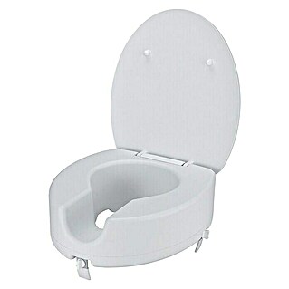 careosan WC-Sitzerhöhung (10 cm erhöht, Kunststoff, Weiß)