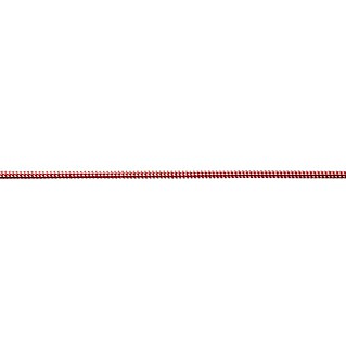 Robline Leine Meterware Dinghy Control (5 mm, Weiß/Rot, Polyester)