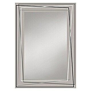 Kristall-Form Siebdruckspiegel Door (50 x 70 cm, Rechteckig)