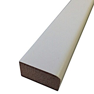 Rufete Listón rectangular melamina Blanco (2,24 m x 25 mm x 15 mm, MDF)