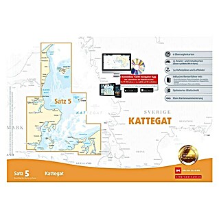 Sportbootkarten Satz 5: Kattegat (Ausgabe 2021); Delius Klasing