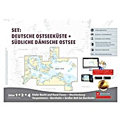 Sportbootkarten Satz 1, 2 und 4 - Set: Deutsche Ostsee und Südliche Dänische Ostsee (Ausgabe 2020); Delius Klasing
